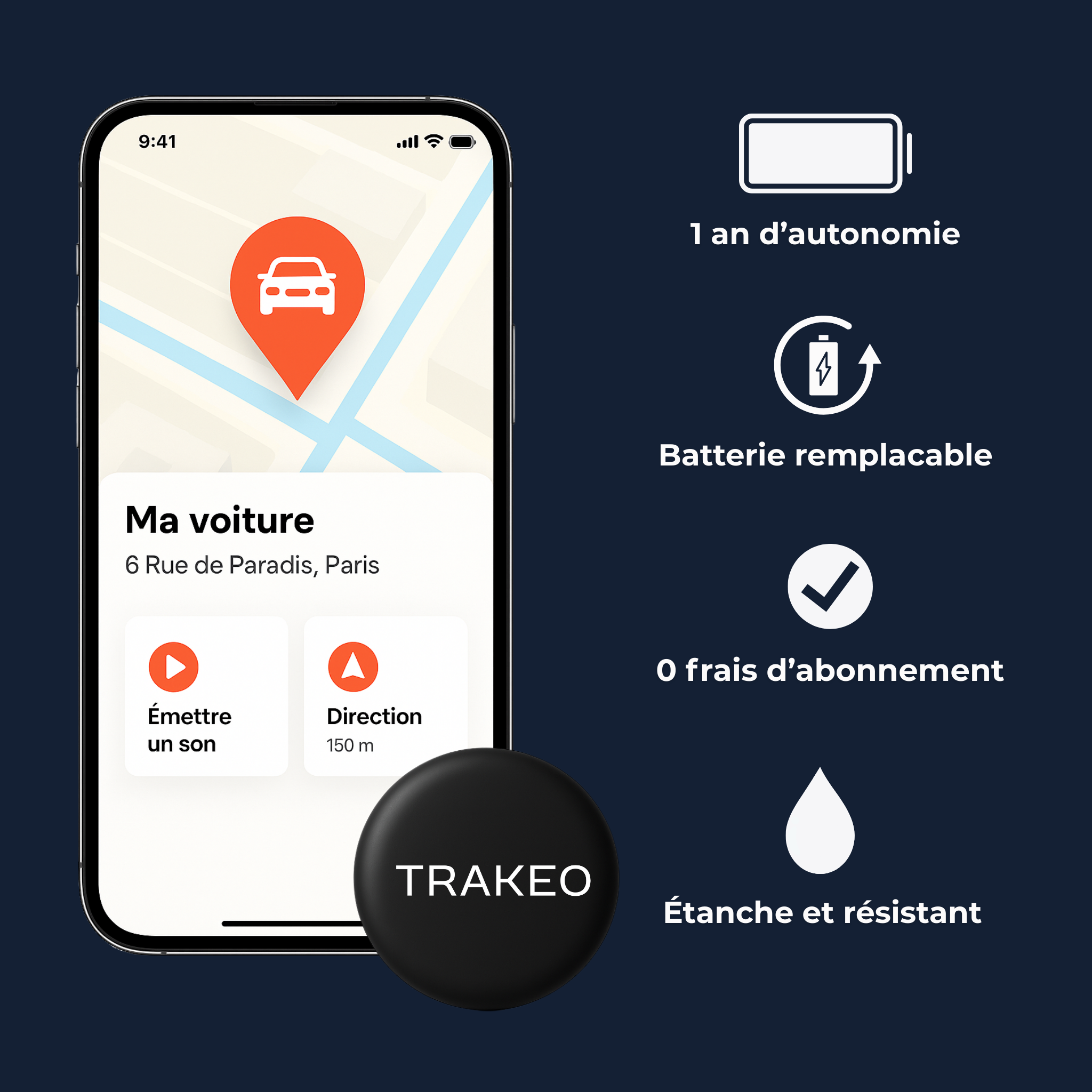 TRAKEO - Traceur GPS sécurisant